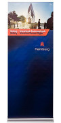 Roll Up "Internationale Businessmetropole" Motiv Spitzhaus