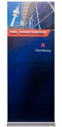 Roll Up "Internationale Businessmetropole" Motiv Hamburg Messe