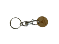 Einkaufs-Chip "Green-Coin" mit Karabiner-Haken