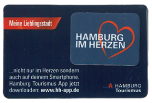 Handy-Display-Reiniger mit "Hamburg im Herzen"-Aufdruck