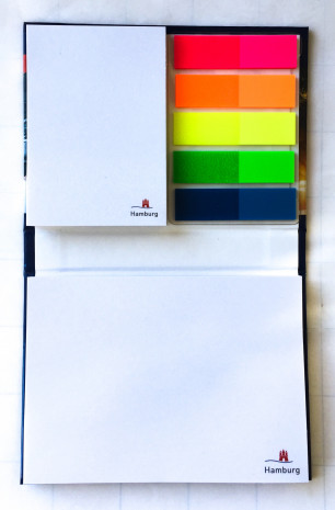 Haftnotizen und Marker - Kombiset im Hardcover