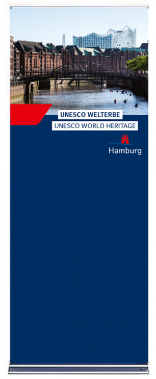 Roll Up "Unesco Welterbe" - Motiv: Speicherstadt
