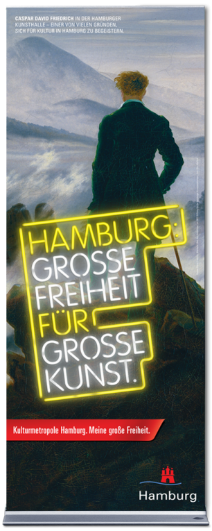Roll Up "Hamburg: Grosse Freiheit für grosse Kunst" - Motiv: Hamburger Kunsthalle
