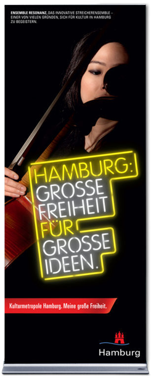 Roll Up "Hamburg: Grosse Freiheit für grosse Ideen" - Motiv: Ensemble Resonanz
